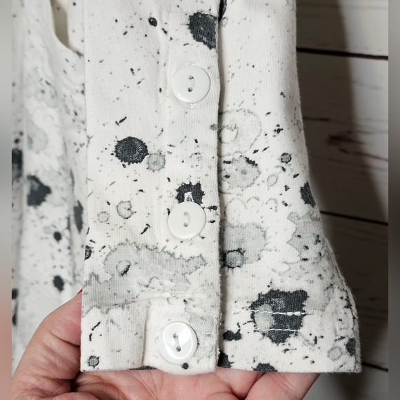 Snapdragon & Twig Paint Splatter Button Front Swing Tunic - Picture 8 of 12